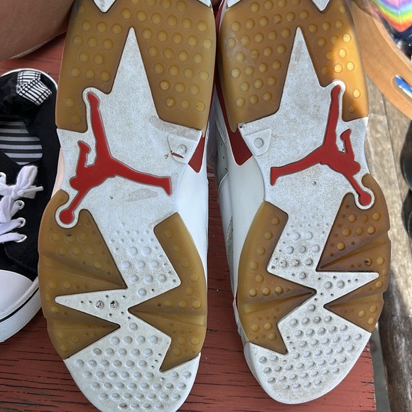 Nike retro Air Jordan number six red and black size 12 for men sneakers - Picture 4 of 12